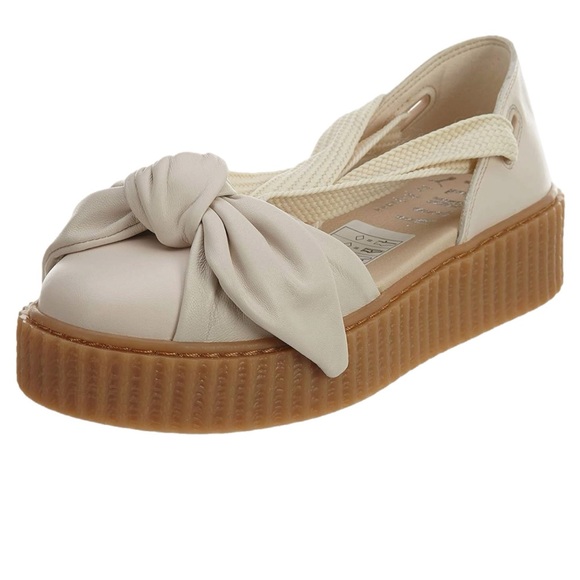 Puma X Fenty Rihanna Bow Creeper Sandal Color Oatmeal Size 6.5 - Picture 10 of 10